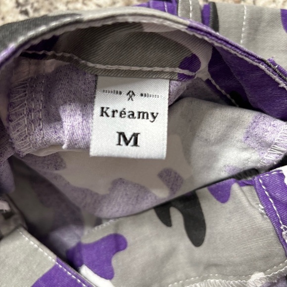 Kréamy Purple Gray and White Camo Cargo Pants Size Medium - Picture 7 of 7